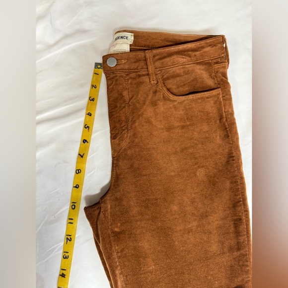 L’AGENCE The Stevie velvet crop Jean in rich ginger size 29 - Picture 11 of 12